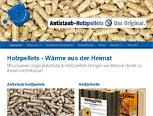 Tablet Screenshot of holzpellets.de